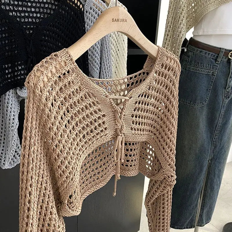 Camisole Knitted Sweater for Summer